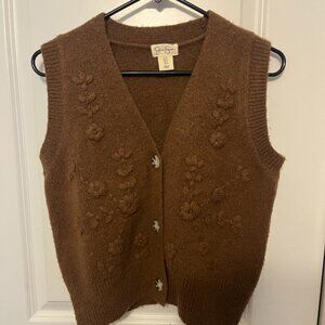 Fall Floral-design Vest